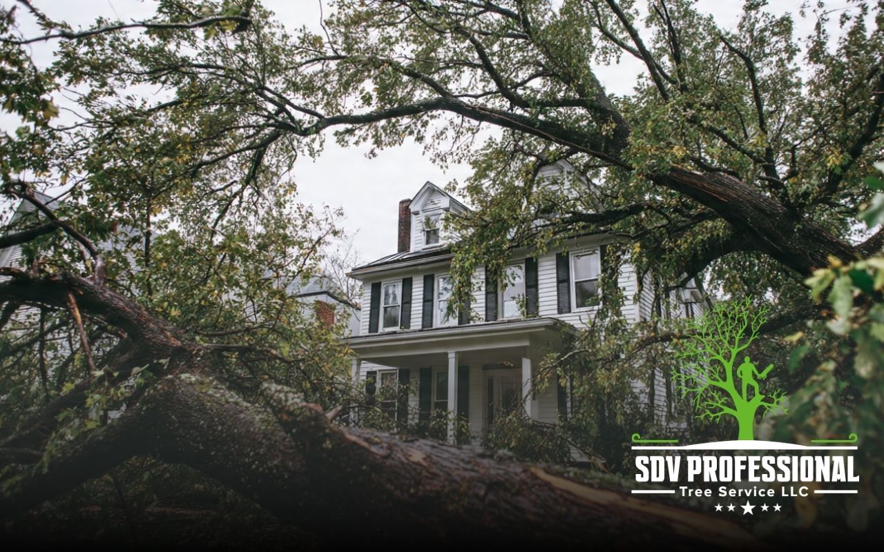 Pre-storm tree inspection checklist for Huntsville used to spot risky branches near a home